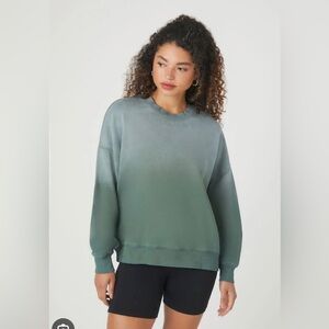 French Terry Drop-Sleeve Pullover- Size S